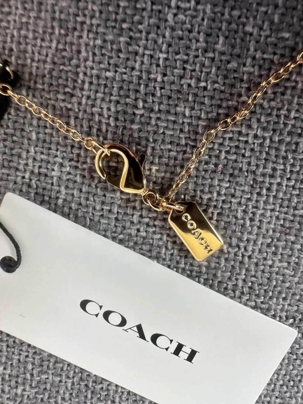 New Coach Heart Shaped Pendant Necklace - Picture 3 of 5